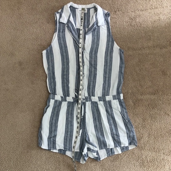 Bella Dahl Striped Sleeveless Romper Size Medium - Picture 11 of 16